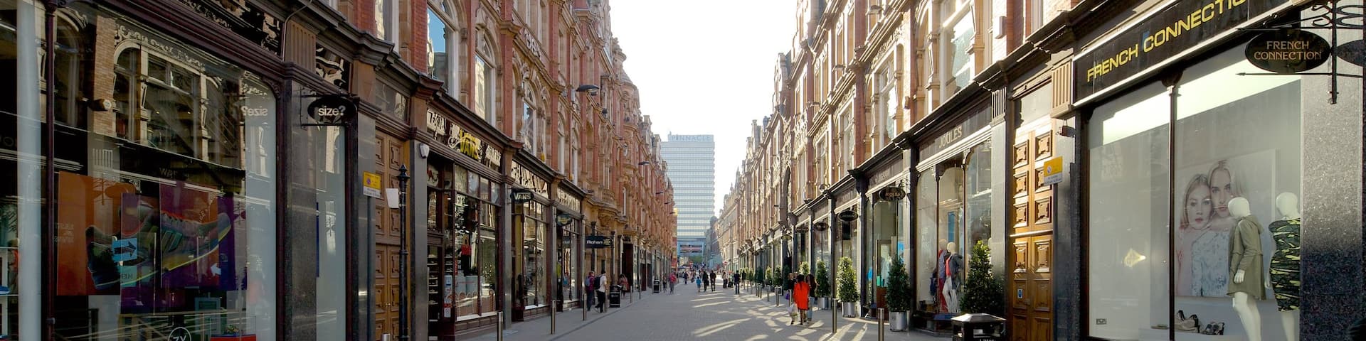 Victoria Quarter featuring street scenes and heritage architecture