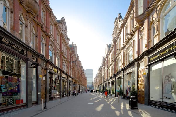 Victoria Quarter which includes heritage architecture and street scenes