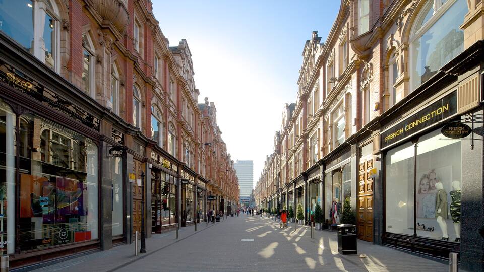 Victoria Quarter which includes heritage architecture and street scenes