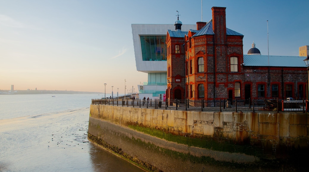 Albert Dock which includes general coastal views