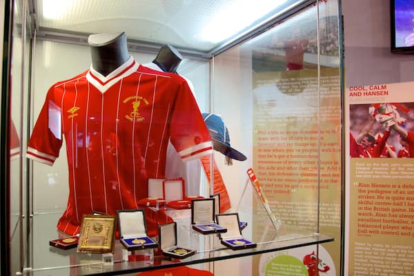 Anfield Road Stadium mit einem Innenansichten