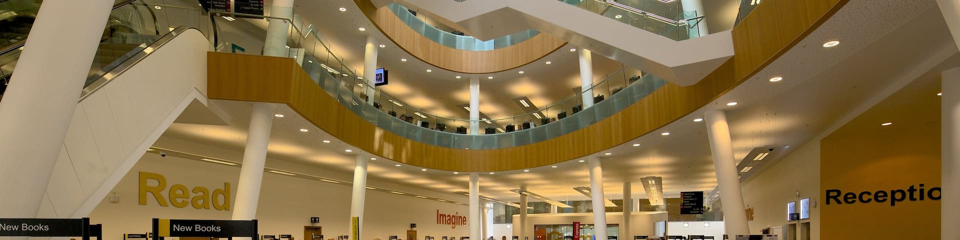 Liverpool Central Library featuring interior views