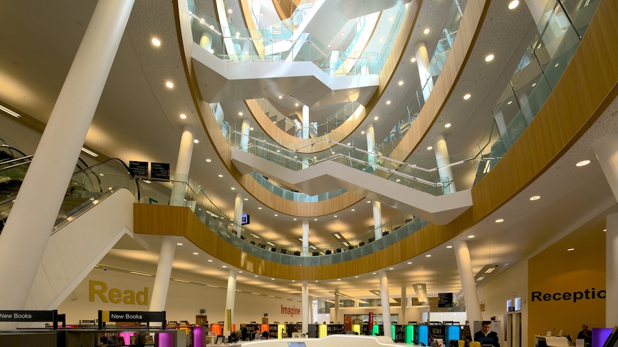 Liverpool Centralbibliotek og byder på interiør