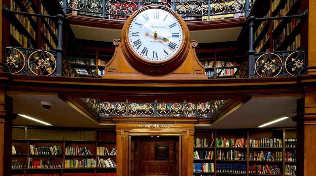 Liverpool Central Library showing interior views