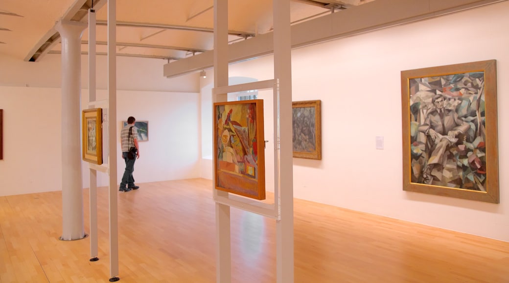 Tate Liverpool showing art and interior views