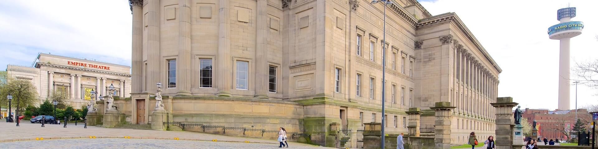 St. George\'s Hall featuring an administrative buidling and heritage architecture