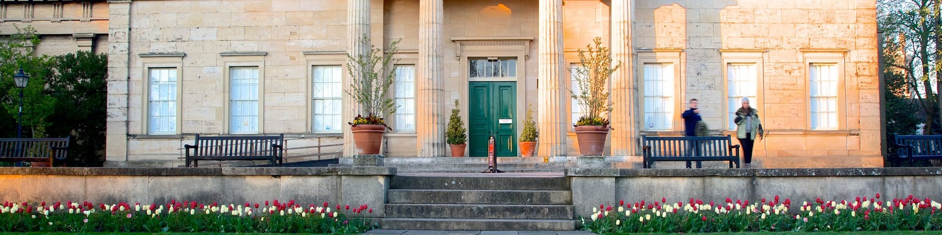 Yorkshire Museum which includes a park and heritage architecture