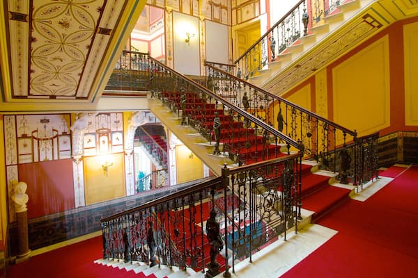 Achilleion which includes a castle and interior views