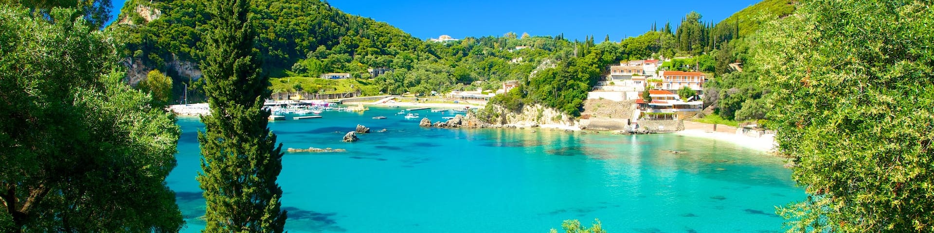 Paleokastritsa Beach showing general coastal views