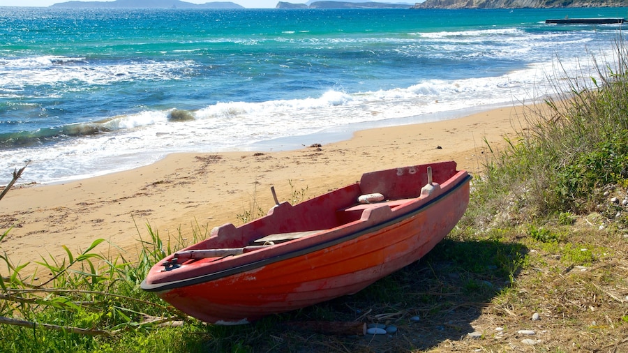 Arillas Beach which includes landscape views and a sandy beach