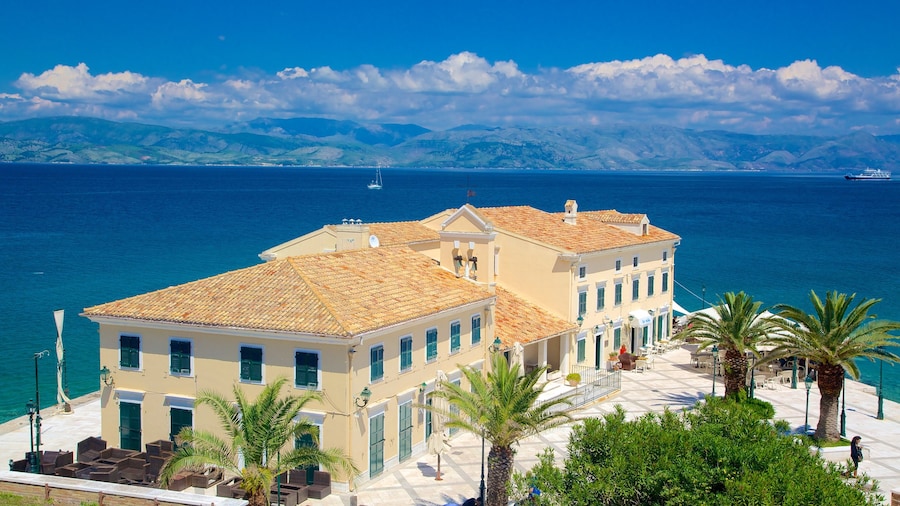 Port of Corfu featuring general coastal views
