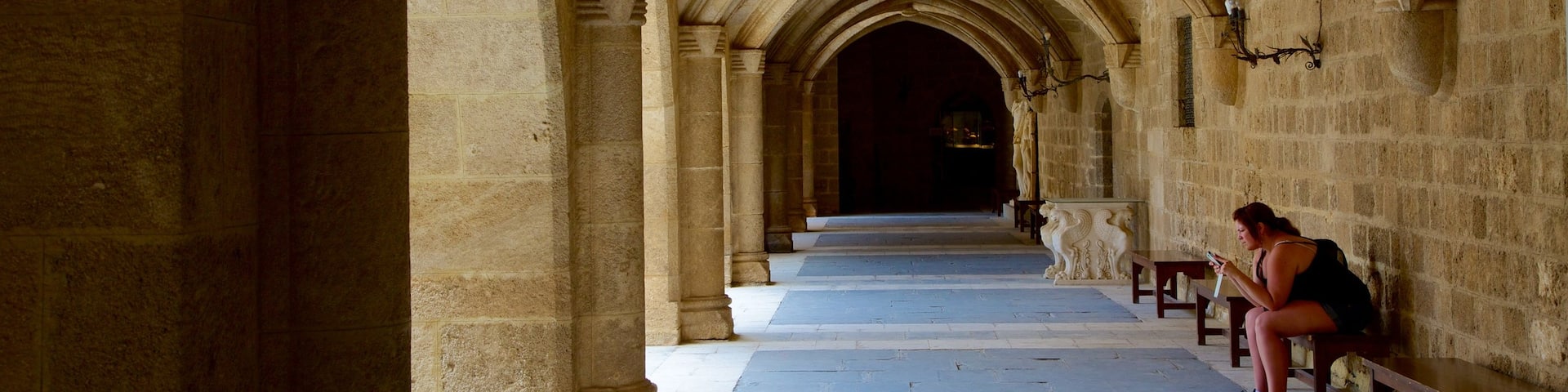 Palace of the Grand Master of the Knights of Rhodes showing heritage architecture