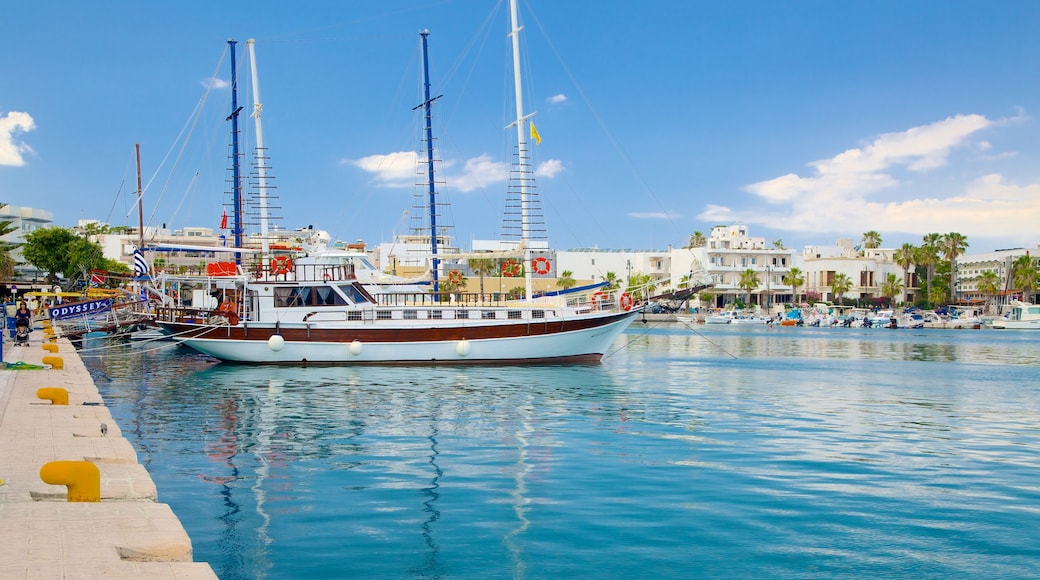 Port of Kos which includes a bay or harbour