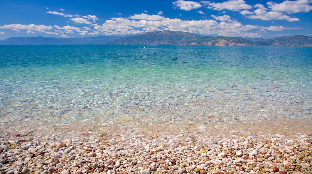 Arvanitia Beach which includes general coastal views and a pebble beach