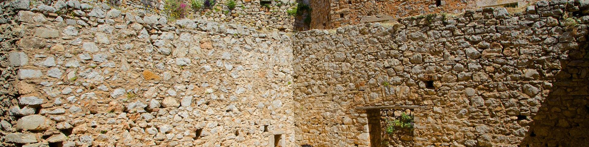 Fortress of Palamidi which includes building ruins and heritage architecture as well as a couple