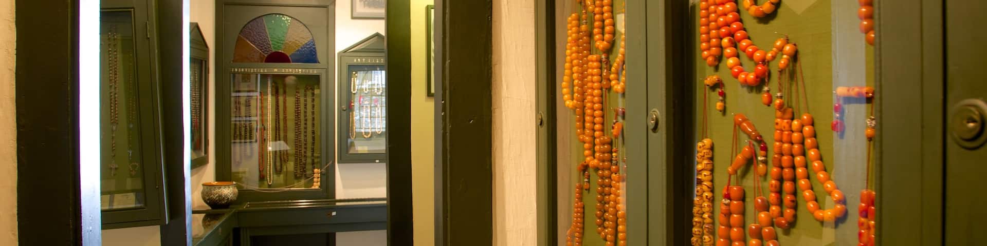 Komboloi Museum showing interior views