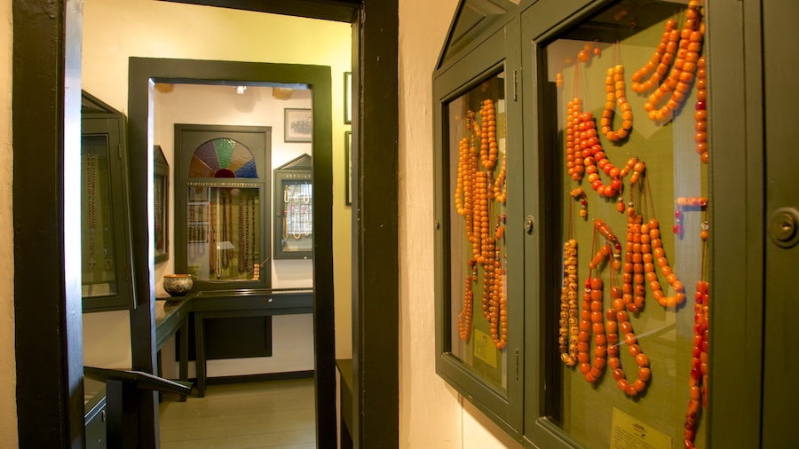 Komboloi Museum which includes interior views