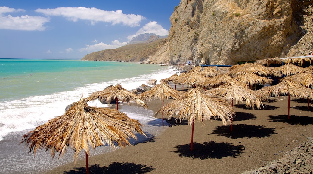 Therma Beach which includes a sandy beach