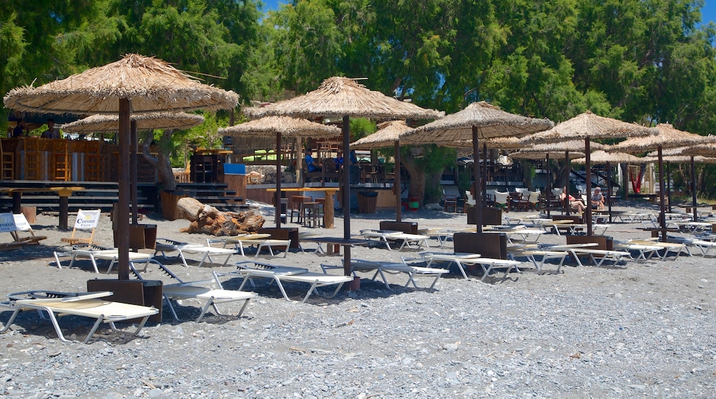 Spiaggia di Agios Fokas mostrando spiaggia di ciottoli