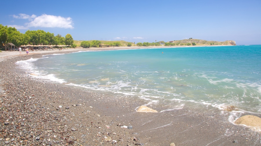 Spiaggia di Agios Fokas caratteristiche di spiaggia di ciottoli