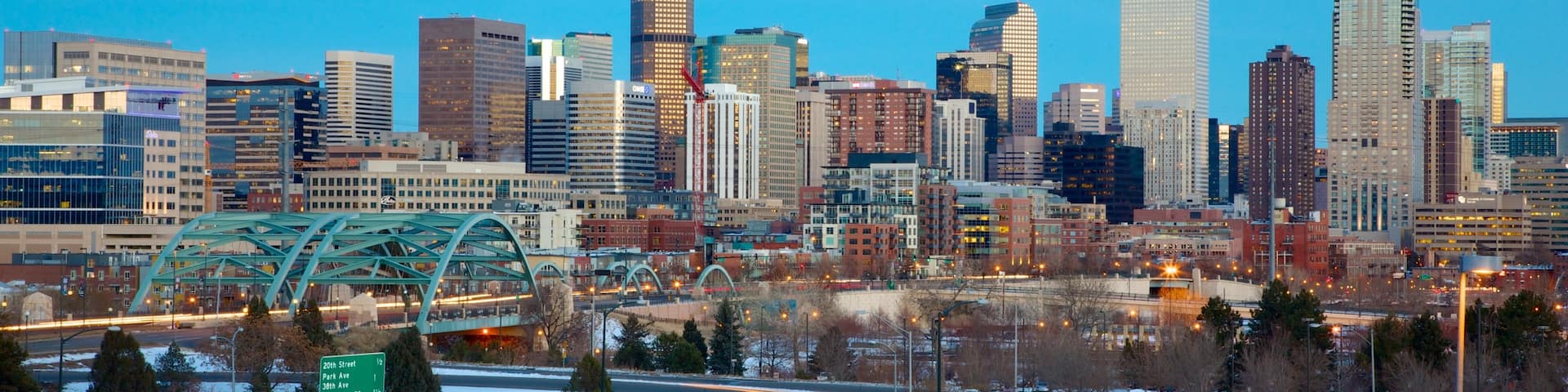 Colorado featuring skyline, a city and snow