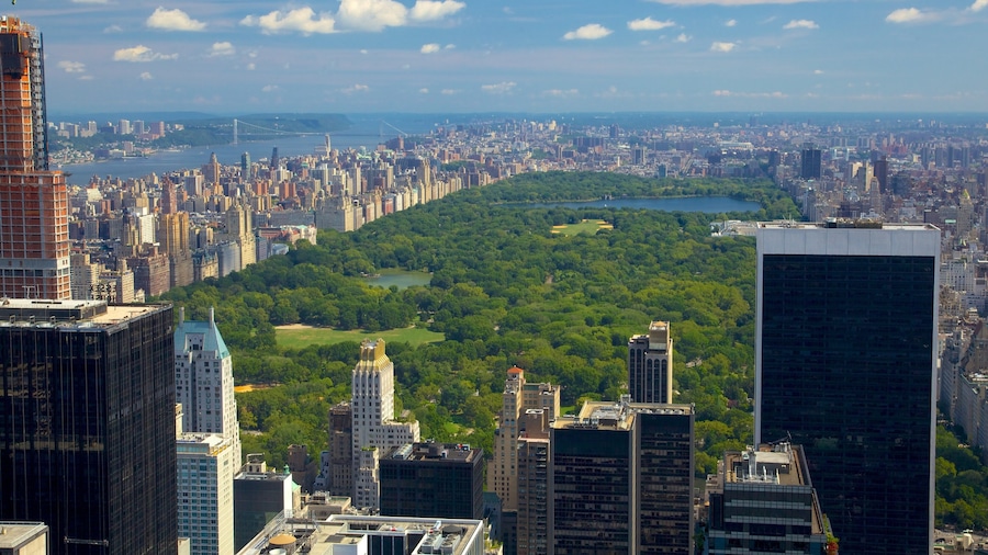 New York cho thấy tòa nhà chọc trời, kiến trúc hiện đại và quang cảnh thành phố