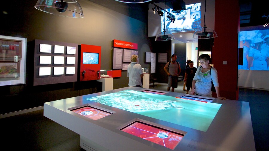 Defence Of Darwin Experience which includes interior views and art