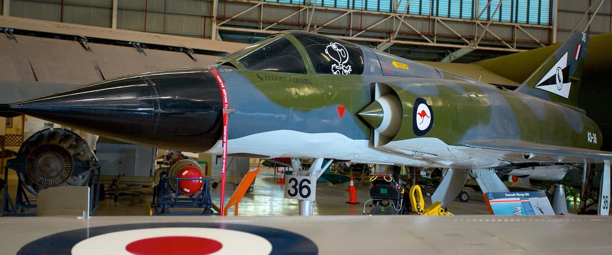 Australian Aviation Heritage Centre showing interior views and aircraft