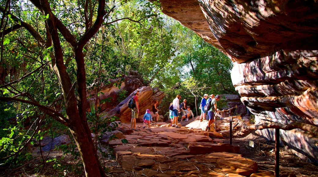 Ubirr as well as a large group of people