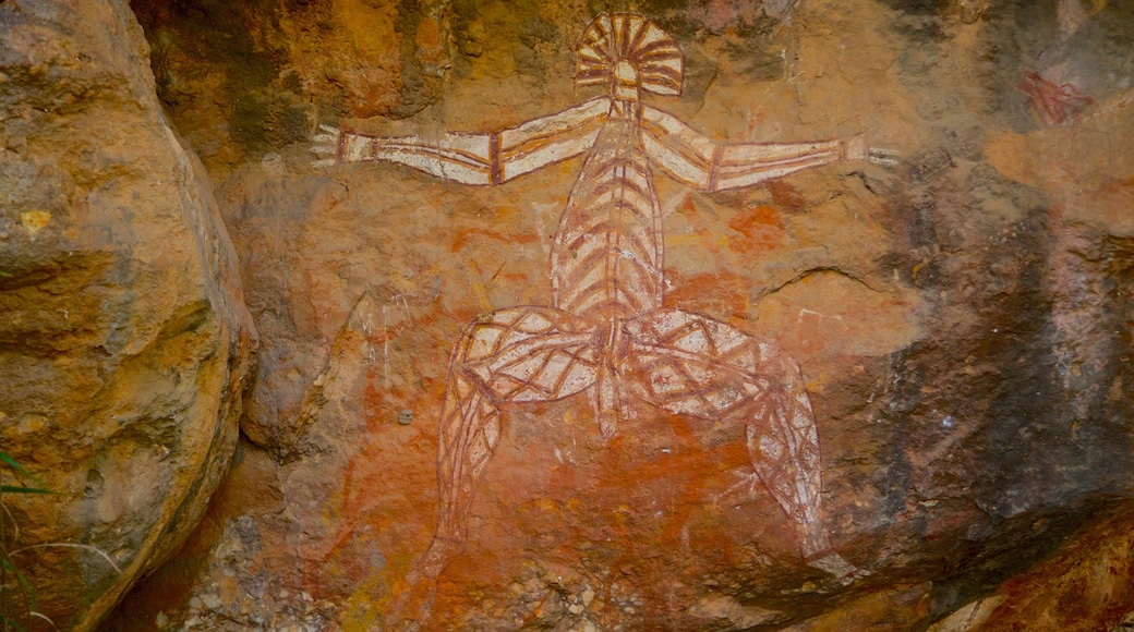 Nourlangie Rock showing art