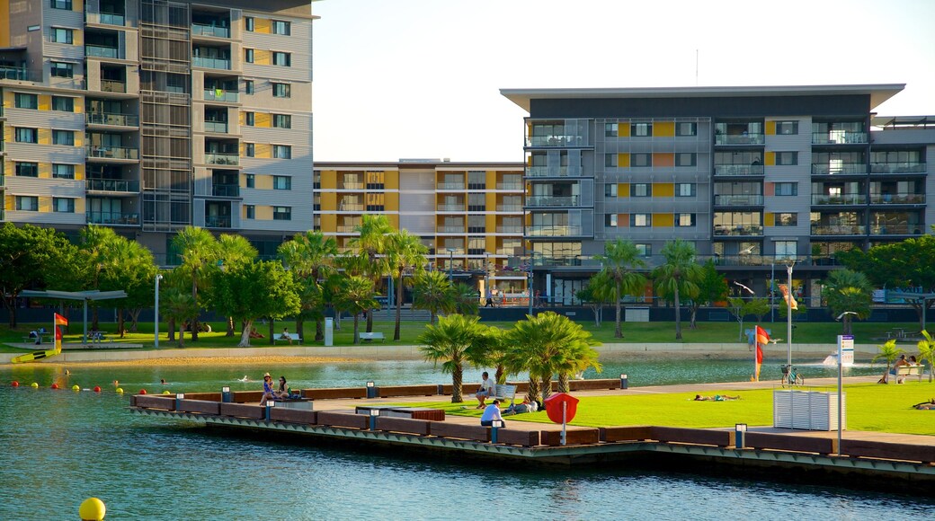 Darwin Waterfront featuring a coastal town