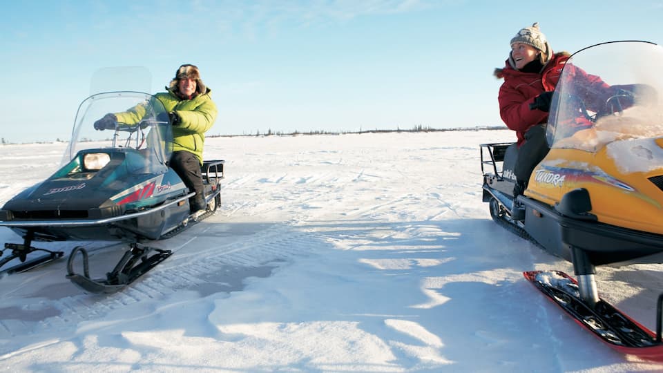 Manitoba featuring snowmobiling and snow
