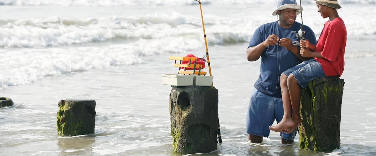 Carolina Beach which includes fishing as well as a family