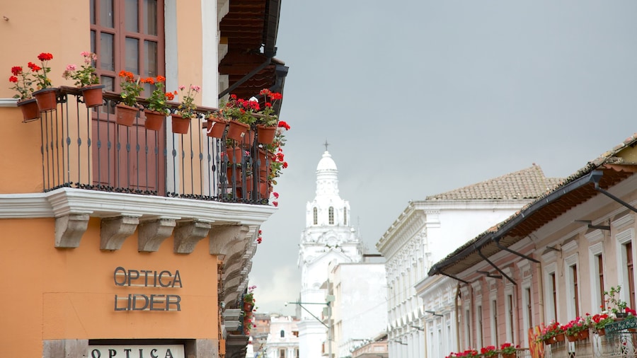 Quito mostrando arquitectura patrimonial