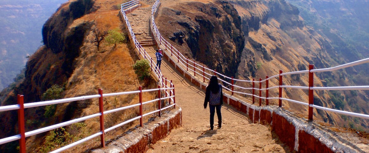 Mahabaleshwar featuring hiking or walking and mountains