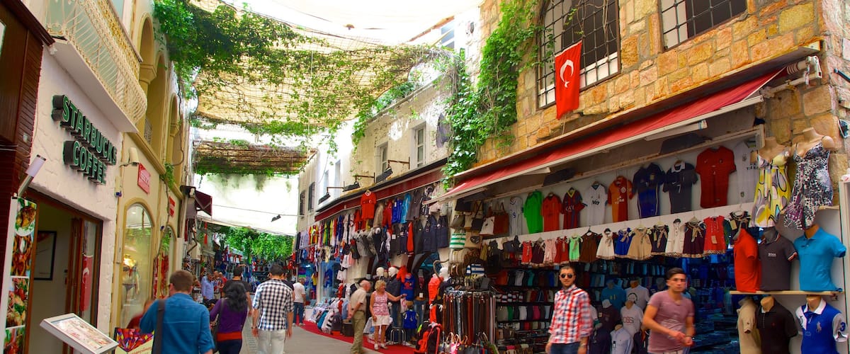 Bodrum showing street scenes, shopping and markets
