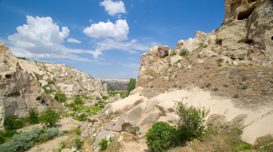 Goreme Open Air Museum showing a gorge or canyon