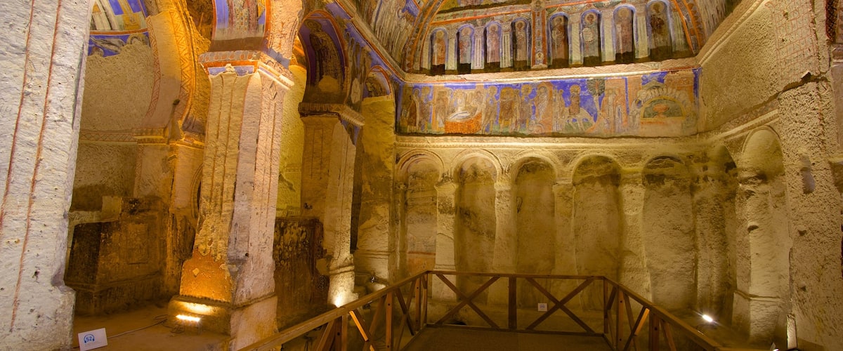 Kappadokien mit einem Innenansichten und historische Architektur