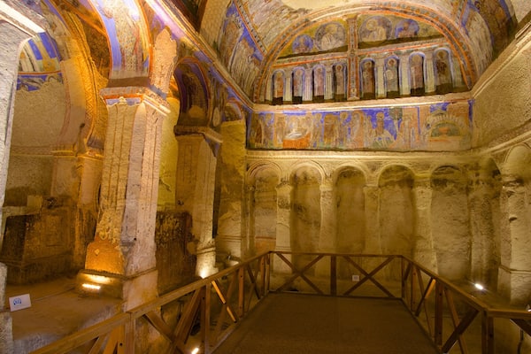 Kappadokien mit einem Innenansichten und historische Architektur