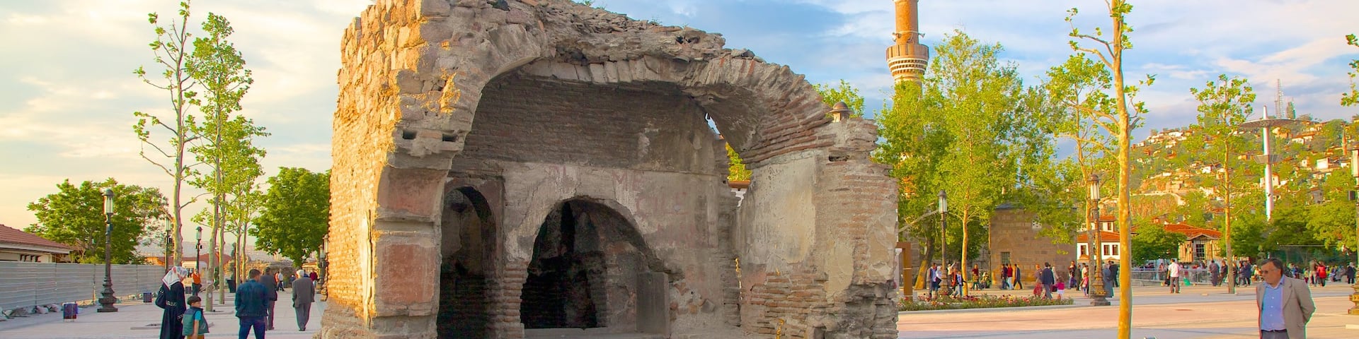 Monumentum Ancyranum which includes a monument and street scenes