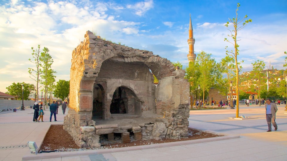 Monumentum Ancyranum which includes a monument and street scenes