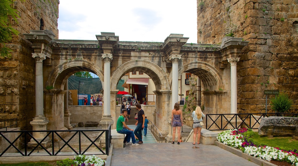 Antalya featuring heritage architecture and a ruin