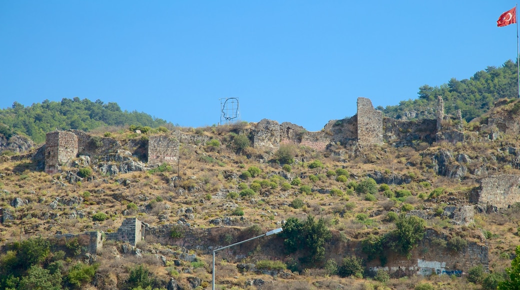 Fethiye en omgeving toont een ruïne