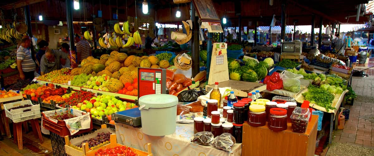Fethiye qui includes marchés et nourriture