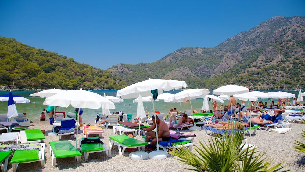 Oludeniz which includes a pebble beach