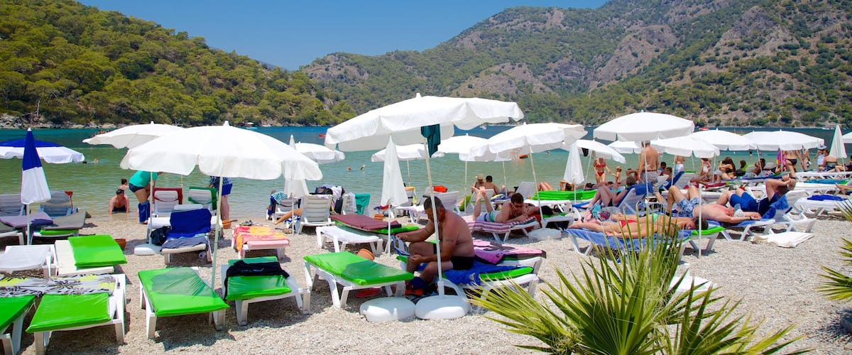 Oludeniz which includes a pebble beach