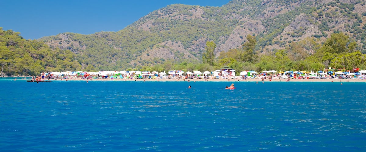 Turquía ofreciendo una playa y vistas generales de la costa