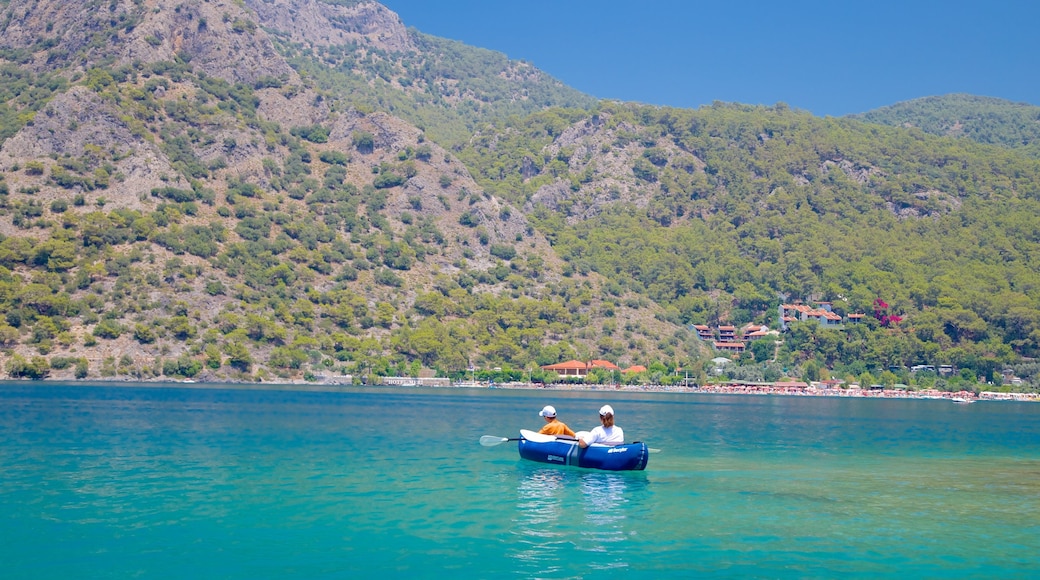 Oludeniz showing a lake or waterhole and kayaking or canoeing