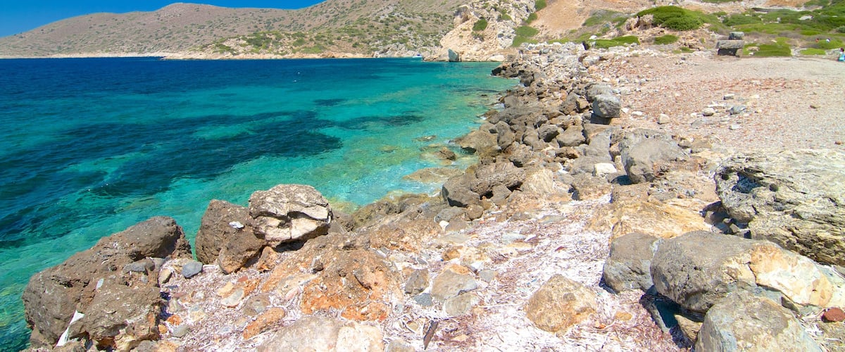 Knidos which includes rocky coastline