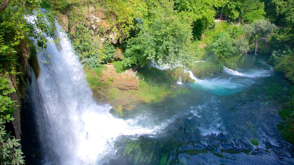 Antalya featuring a gorge or canyon, landscape views and a cascade